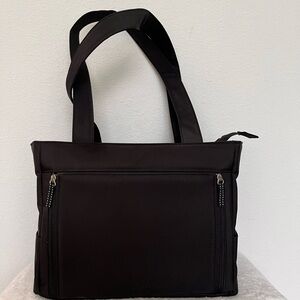 Mandela Breast Pump on the go tote bag Sleek Black womens Bag